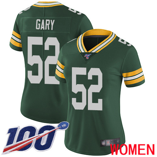 Green Bay Packers Limited Green Women #52 Gary Rashan Home Jersey Nike NFL 100th Season Vapor Untouchable->youth nfl jersey->Youth Jersey